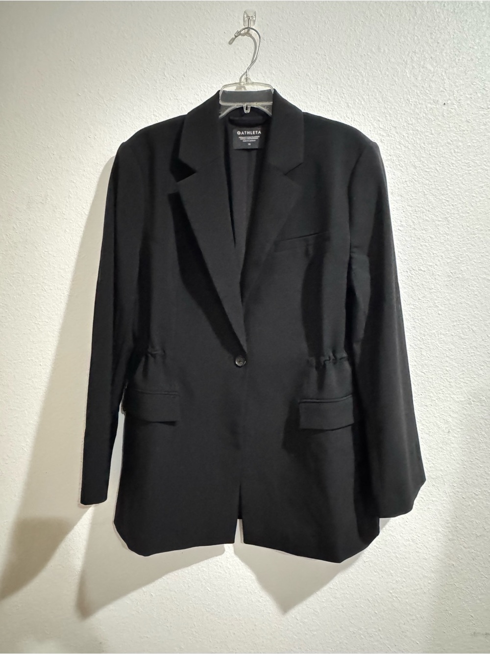 Athleta Women's Black Single-Button Blazer